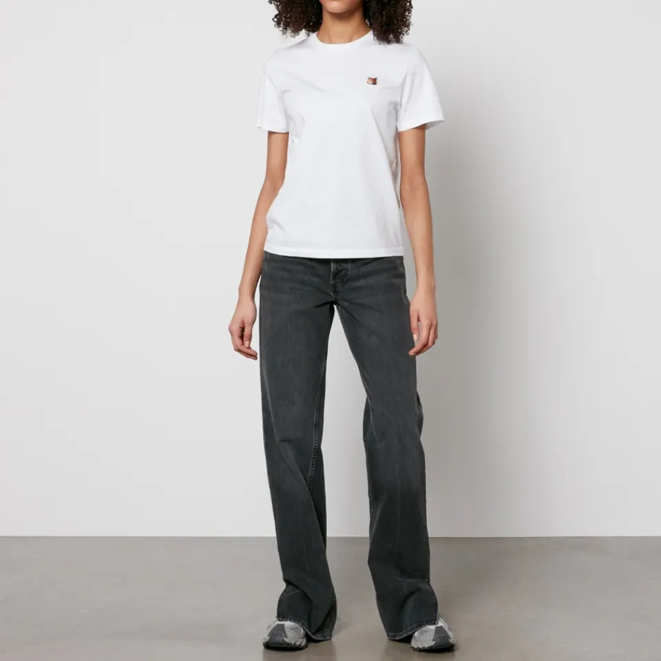 T-Shirts And Tops|Loungewear|Maison Kitsuné Fox Head Cotton-Jersey T-Shirt - L