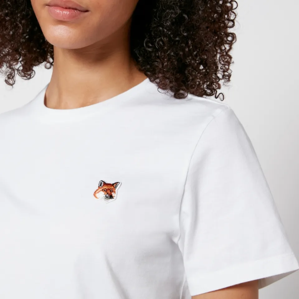 T-Shirts And Tops|Loungewear|Maison Kitsuné Fox Head Cotton-Jersey T-Shirt - L
