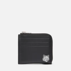 Wallets|Dr. Martens Maison Kitsuné Fox Head Leather Zipped Cardholder