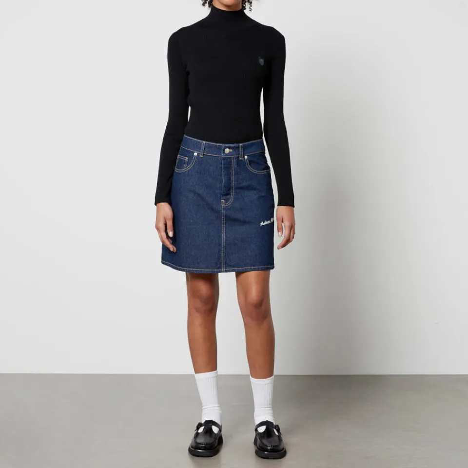 Loungewear|Knitwear|Maison Kitsuné Fox Head Wool and Cotton-Blend Jumper - XS