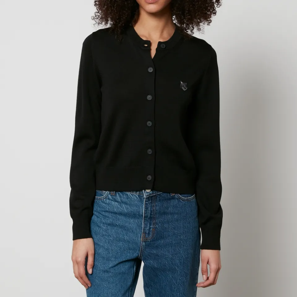 Knitwear|Maison Kitsuné Fox Head Wool Cardigan - XS