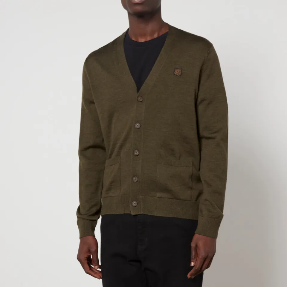 Cardigans|Knitwear|Dr. Martens Maison Kitsuné Fox Head Wool Cardigan - S
