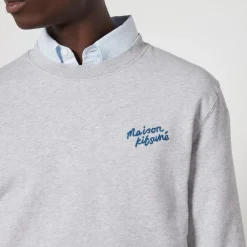Sweatshirts|Maison Kitsuné Handwriting Cotton-Jersey Sweatshirt - S