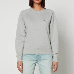 Loungewear|Sweatshirts|Helmstedt Maison Kitsuné Logo-Appliquéd Cotton-Jersey Sweatshirt - L