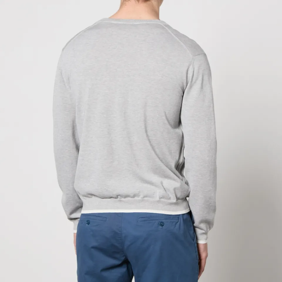 Cardigans|Knitwear|Maison Kitsuné Logo-Appliquéd Cotton Knit Cardigan - S