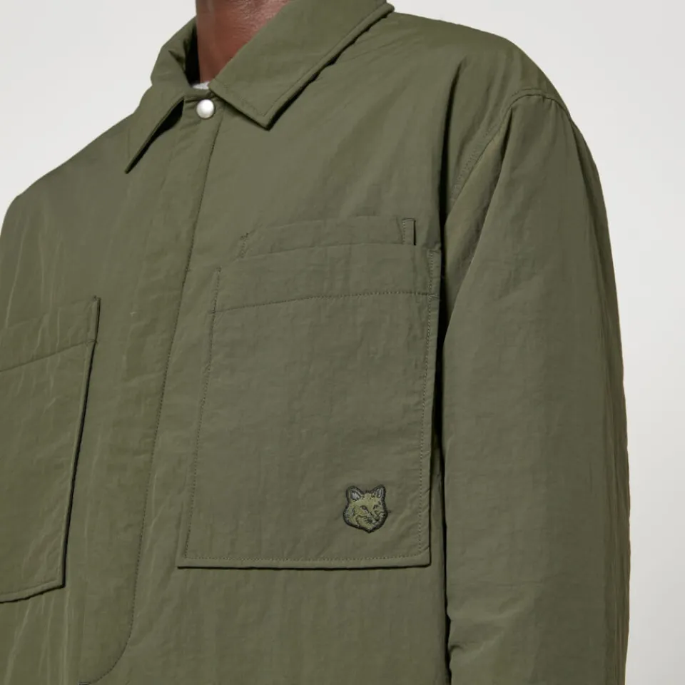 Shirts|Shirts|Dr. Martens Maison Kitsuné Nylon Fox Head Nylon Padded Overshirt - S