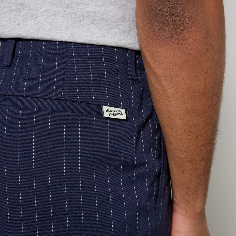 Trousers|Dr. Martens Maison Kitsuné Pinstriped Cotton and Wool-Blend Trousers - 44/L
