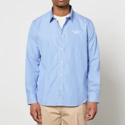 Shirts|Shirts|AMI x Coggles Maison Kitsuné Striped Cotton-Poplin Shirt - S