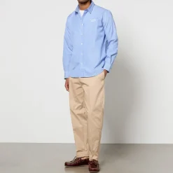 Shirts|Shirts|AMI x Coggles Maison Kitsuné Striped Cotton-Poplin Shirt - S
