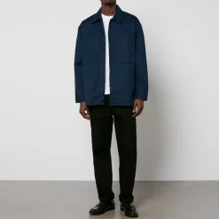 Shirts|Shirts|Dr. Martens Maison Kitsuné Tonal Fox Head Patch Cotton-Gabardine Overshirt - S