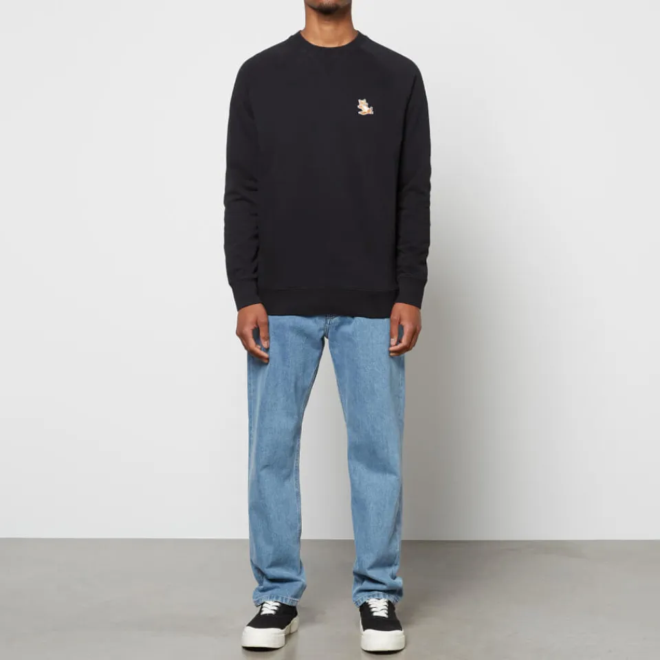 Sweatshirts|Loungewear|Maison Kitsuné Unisex Chillax Fox Patch Classic Sweatshirt - Black - S