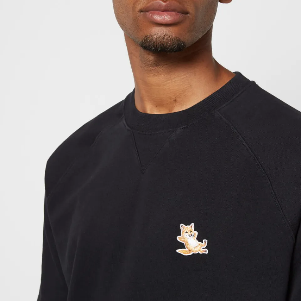 Sweatshirts|Loungewear|Maison Kitsuné Unisex Chillax Fox Patch Classic Sweatshirt - Black - S