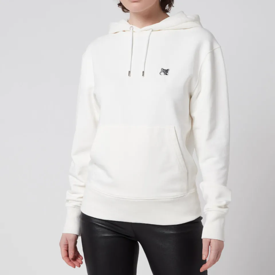 Sweatshirts|Loungewear|Maison Kitsuné Unisex Grey Fox Head Patch Hoodie - Ecru - S