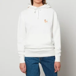 Loungewear|Sweatshirts|Dr. Martens Maison Kitsuné Women's Chillax Fox Patch Classic Hoodie - Ecru - FR 44/UK 16
