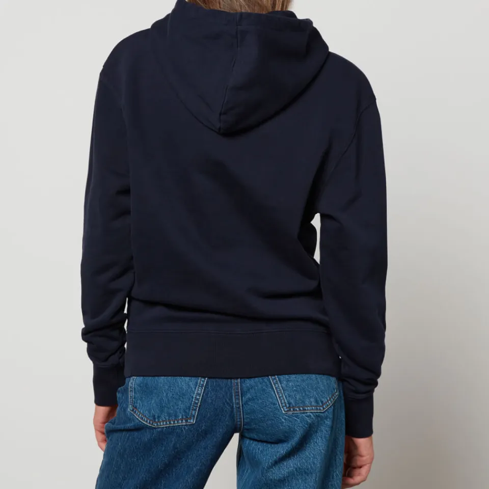 Loungewear|Sweatshirts|Maison Kitsuné Women's Tricolor Fox Patch Classic Hoodie - Navy - S
