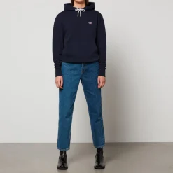 Loungewear|Sweatshirts|Maison Kitsuné Women's Tricolor Fox Patch Classic Hoodie - Navy - S