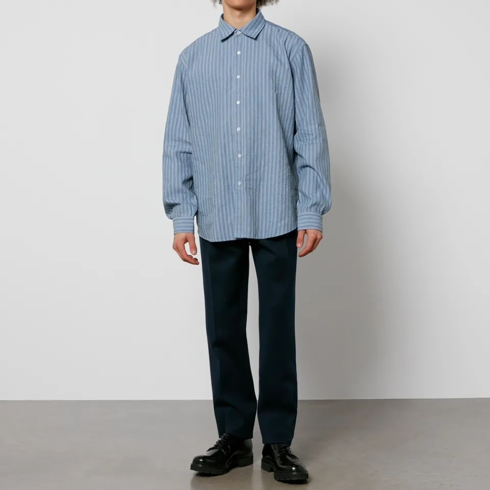 Shirts|Shirts|Dr. Martens Maison Margiela Linen-Blend Seersucker Shirt - 39"