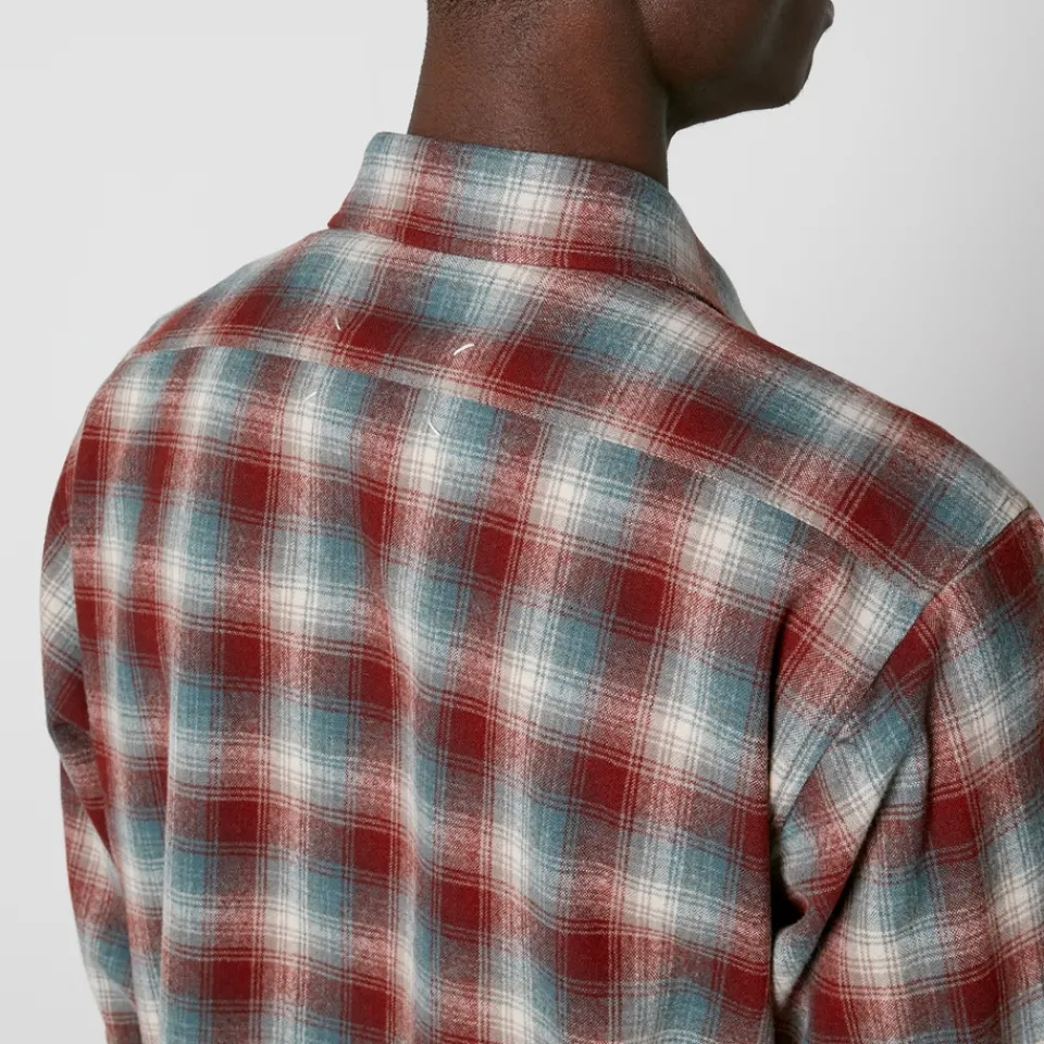 Shirts|Shirts|Maison Margiela Pendleton Checked Brushed Wool Shirt - EU39/L