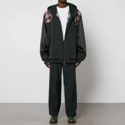 Jackets|Coats|Maison Margiela Pendleton Wool and Cotton-Jersey Jacket - S