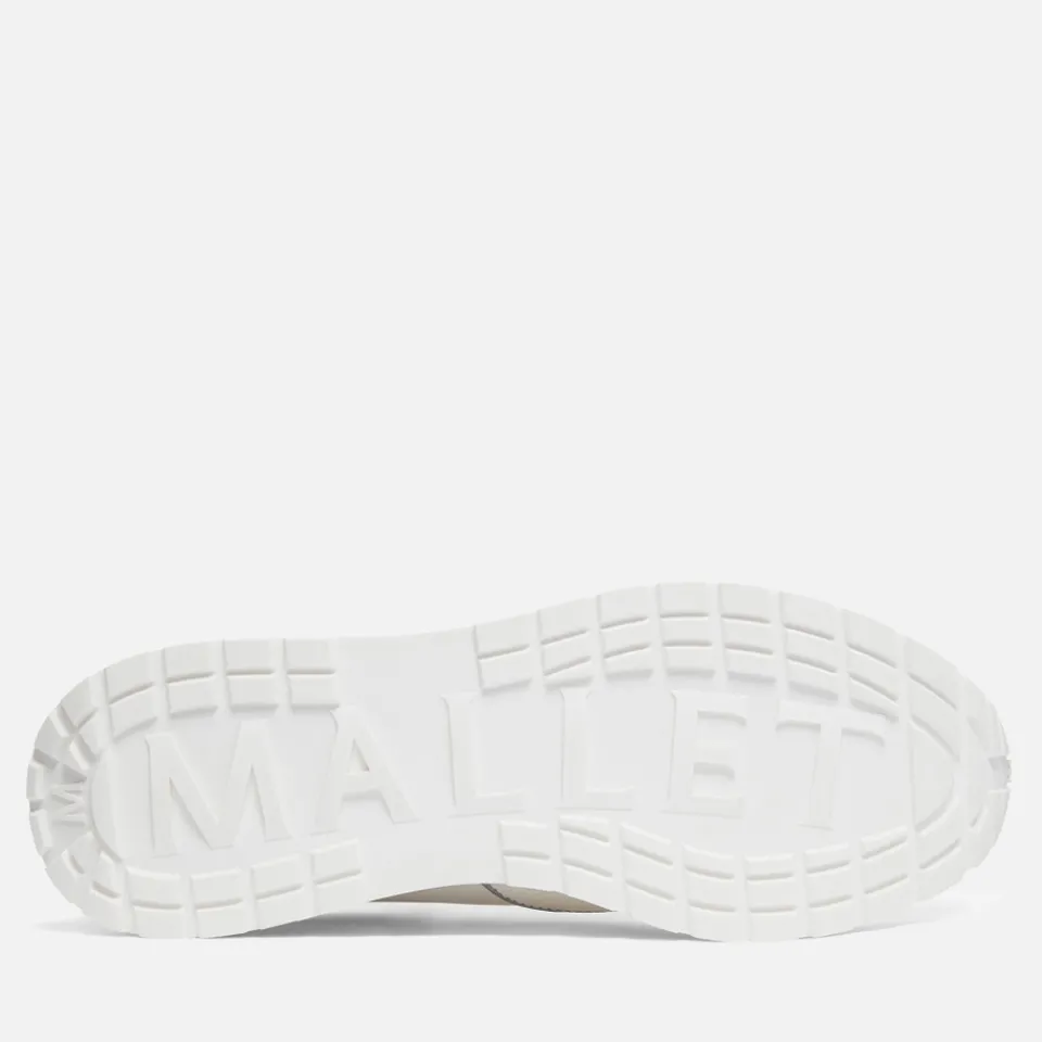 Trainers|Axel Arigato Mallet Men's Popham Lite Leather Blend White Silver Trainer - UK 7