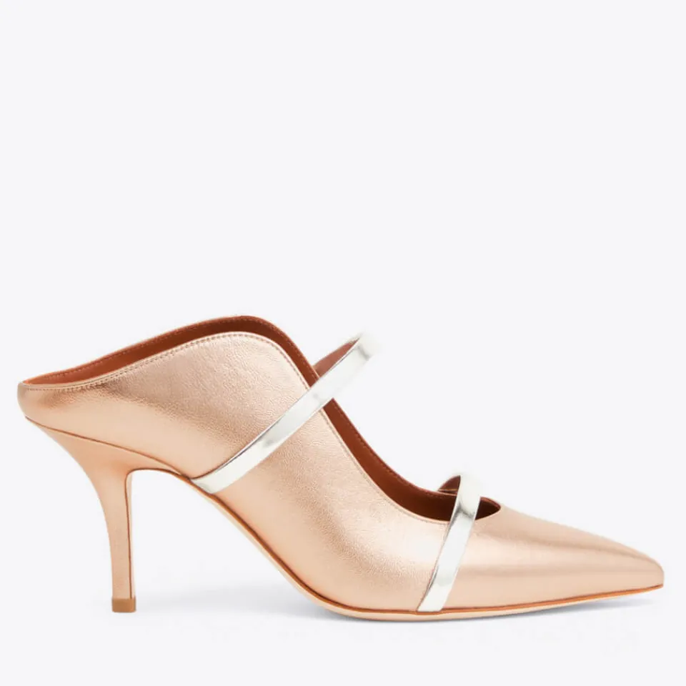 Heels|Dr. Martens Malone Souliers Women's Maureen 70 Leather Heeled Mules - UK 3