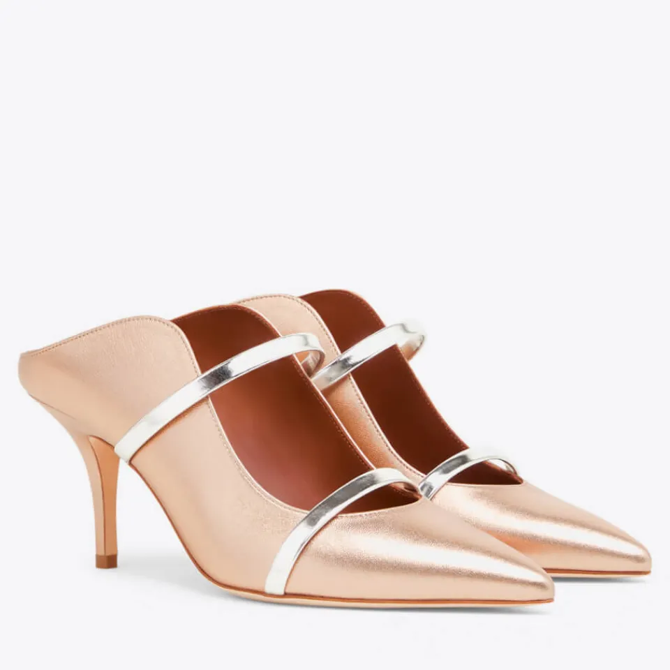Heels|Dr. Martens Malone Souliers Women's Maureen 70 Leather Heeled Mules - UK 3