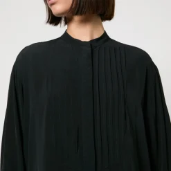 T-Shirts And Tops|Shirts And Blouses|Dr. Martens Marant Etoile Amel Pleated Chiffon Blouse - FR 34/UK 6