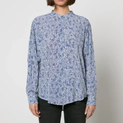 T-Shirts And Tops|Shirts And Blouses|Marant Etoile Catchell Printed Chiffon Shirt - FR 34/UK 6