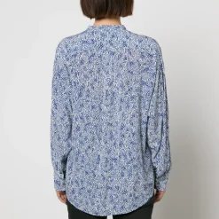 T-Shirts And Tops|Shirts And Blouses|Marant Etoile Catchell Printed Chiffon Shirt - FR 34/UK 6