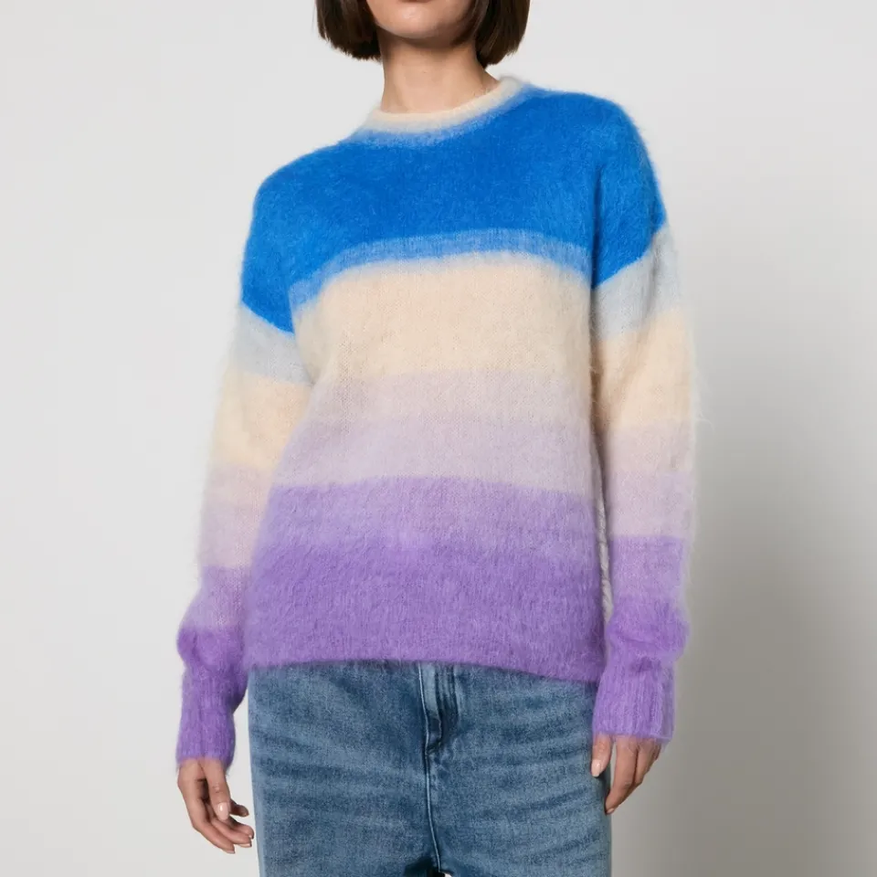 Loungewear|Knitwear|Marant Etoile Drussell Intarsia-Striped Knit Jumper - FR 34/UK 6