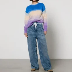 Loungewear|Knitwear|Marant Etoile Drussell Intarsia-Striped Knit Jumper - FR 34/UK 6