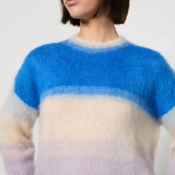 Loungewear|Knitwear|Marant Etoile Drussell Intarsia-Striped Knit Jumper - FR 34/UK 6
