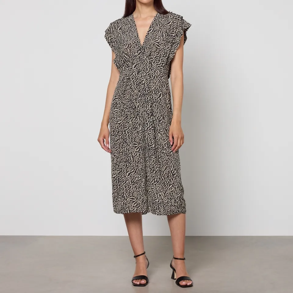 Dresses|Dresses|Dr. Martens Marant Etoile Epolia Printed Midi Dress - UK 6