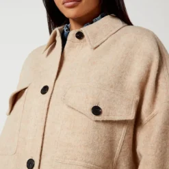 Jackets|Coats|Marant Etoile Fontia Blanket Wool-Blend Coat - T1