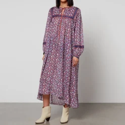 Dresses|Dresses|Dr. Martens Marant Etoile Greila Floral-Print Cotton-Chiffon Midi Dress - FR 36/UK 8