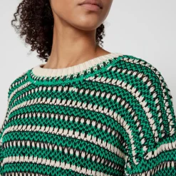 Loungewear|Knitwear|Dr. Martens Marant Etoile Hilo Striped Intarsia-Knit Jumper - FR 40/UK 12