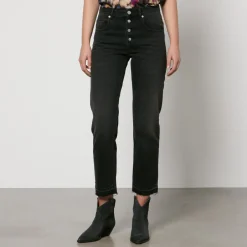 Jeans|Stepney Workers Club Marant Etoile Jemina Denim Cropped Straight-Leg Jeans - FR 40/UK 12