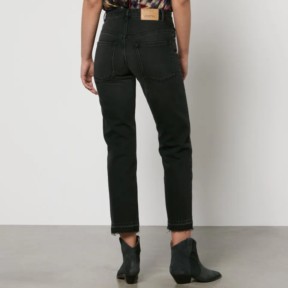 Jeans|Stepney Workers Club Marant Etoile Jemina Denim Cropped Straight-Leg Jeans - FR 40/UK 12