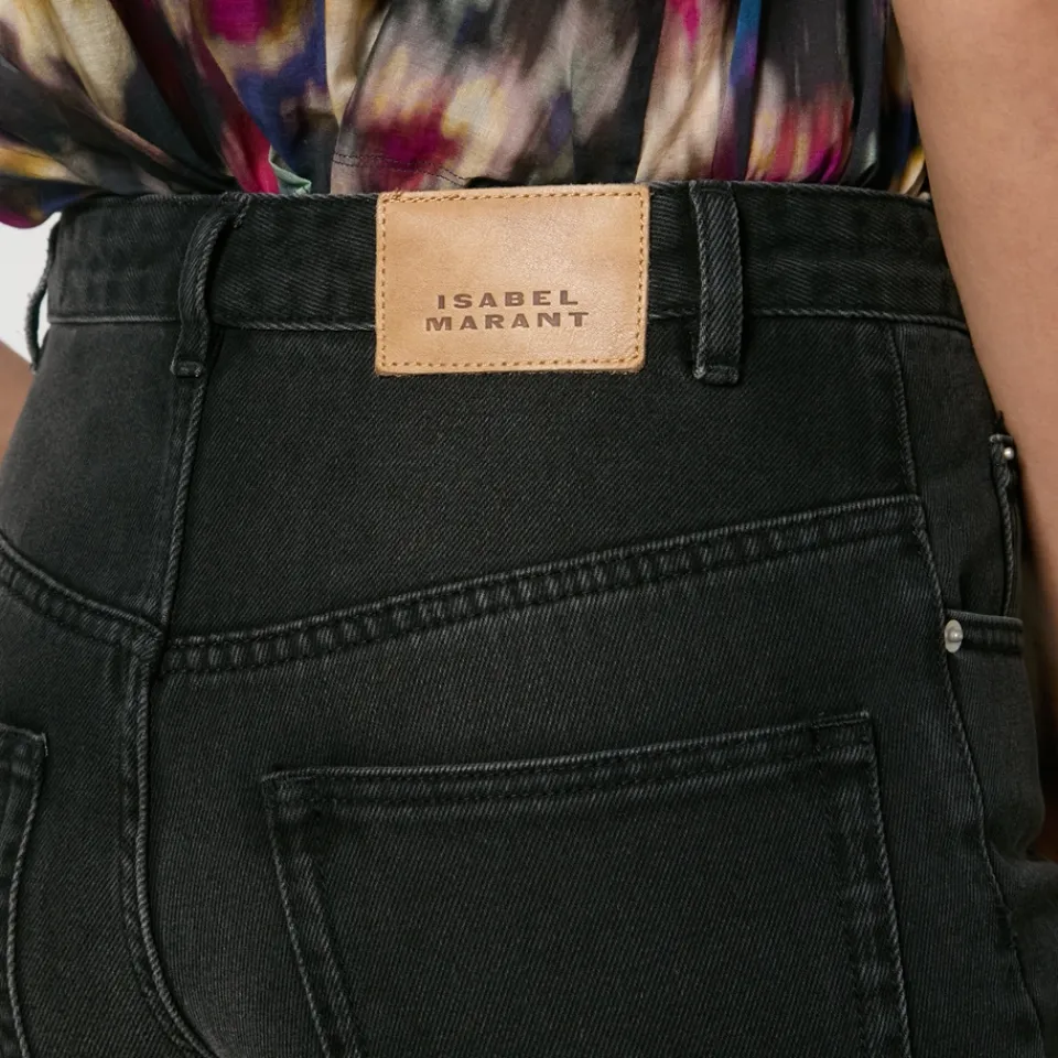 Jeans|Stepney Workers Club Marant Etoile Jemina Denim Cropped Straight-Leg Jeans - FR 40/UK 12