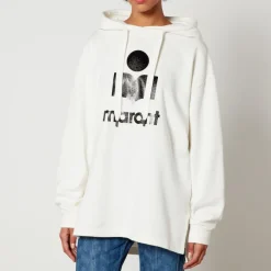 Loungewear|Sweatshirts|Marant Etoile Marly Cotton-Blend Jersey Hoodie - FR 34/UK 6