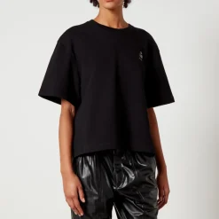 Loungewear|T-Shirts And Tops|Marant Etoile Mona Logo Cotton-Blend Jersey T-Shirt - FR 36/UK 8