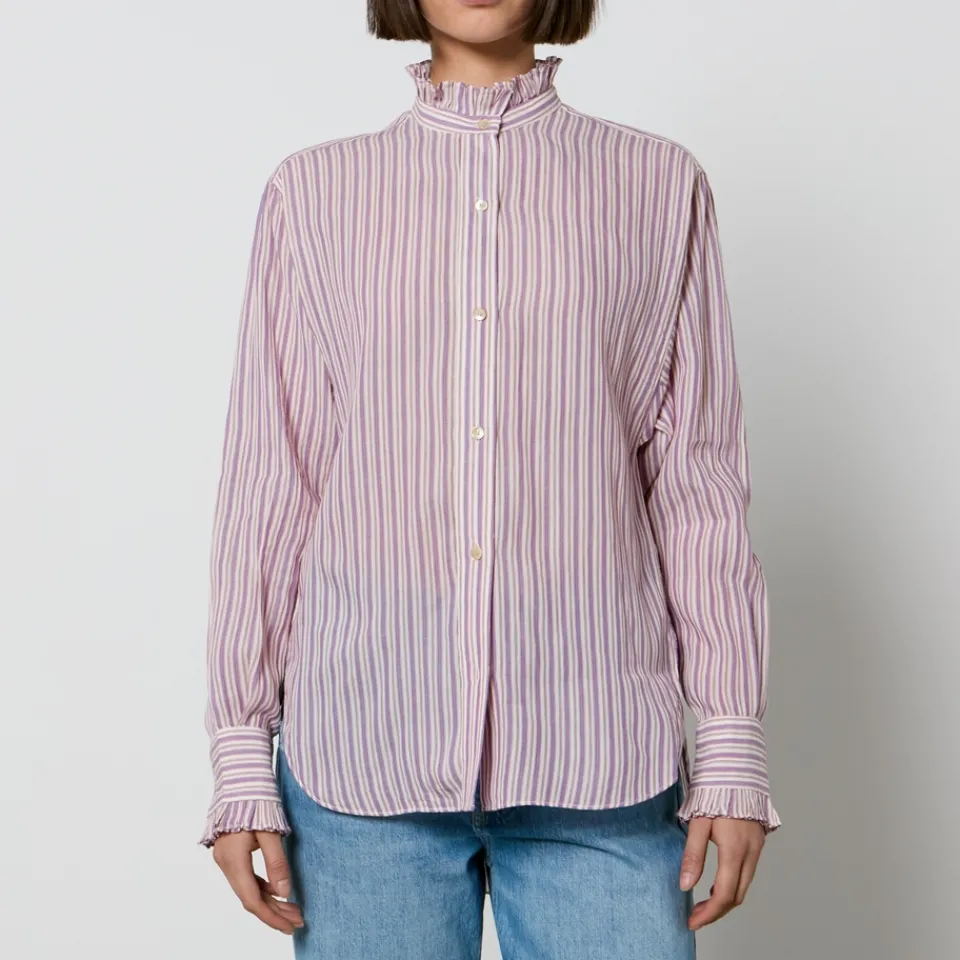 Shirts And Blouses|AMI Marant Etoile Saoli Cotton-Jacquard Shirt - FR 36/UK 8