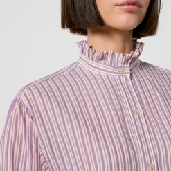 Shirts And Blouses|AMI Marant Etoile Saoli Cotton-Jacquard Shirt - FR 36/UK 8