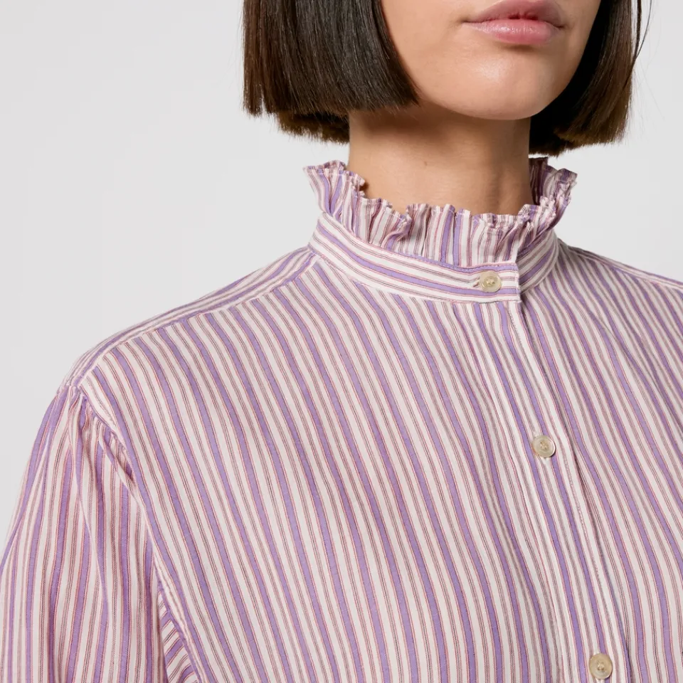 Shirts And Blouses|AMI Marant Etoile Saoli Cotton-Jacquard Shirt - FR 36/UK 8