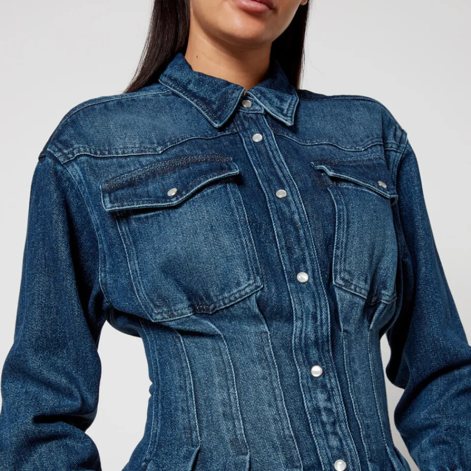 Dresses|Dresses|Dr. Martens Marant Etoile Tomia Denim Midi Dress - FR 34/UK 6