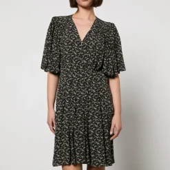 Dresses|Dresses|Dr. Martens Marant Etoile Velodia Printed Crepe De Chine Dress - FR 38/UK 10
