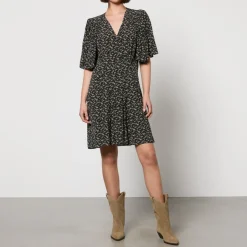 Dresses|Dresses|Dr. Martens Marant Etoile Velodia Printed Crepe De Chine Dress - FR 38/UK 10