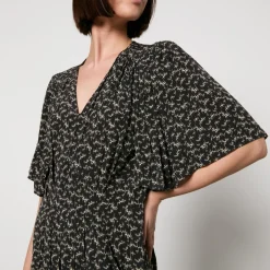 Dresses|Dresses|Dr. Martens Marant Etoile Velodia Printed Crepe De Chine Dress - FR 38/UK 10