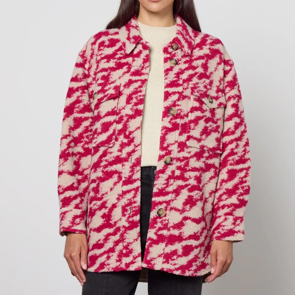 Jackets|Coats|Dr. Martens Marant Etoile Women's Harveli Jacket - Raspberry/Beige - UK 6