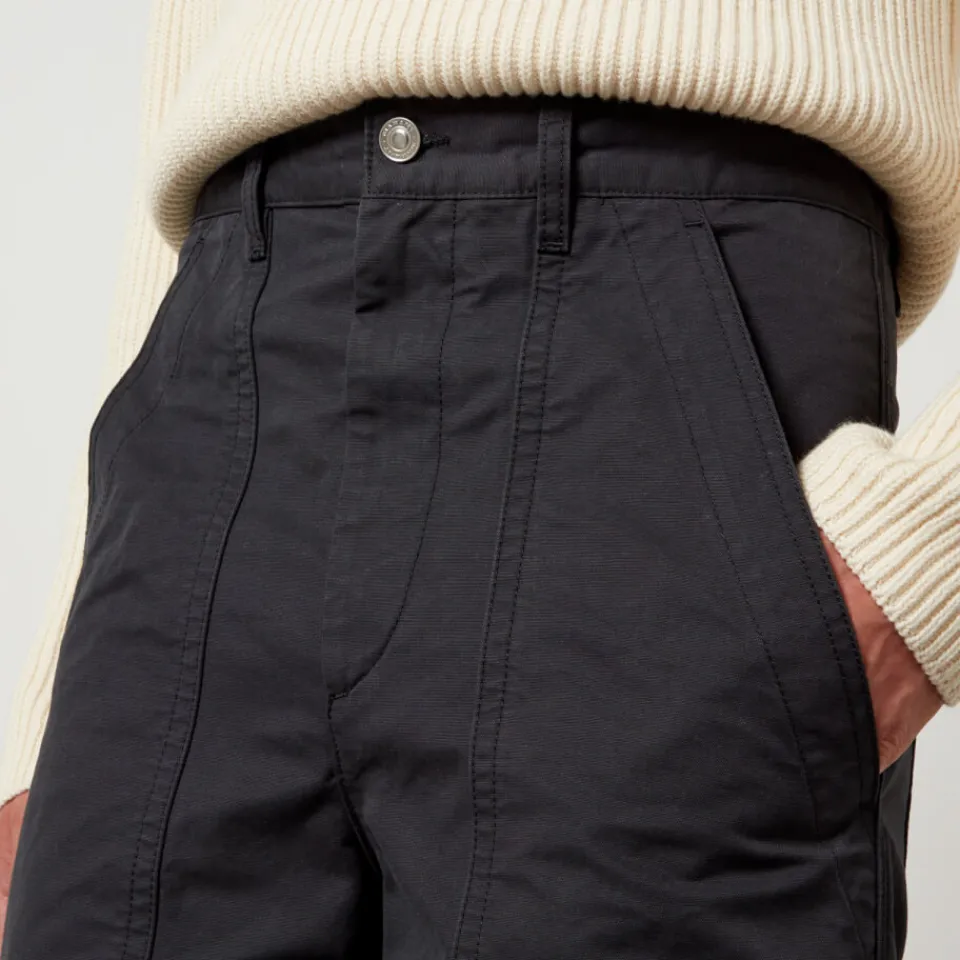 Trousers|MARANT Leonel Cotton-Twill Straight-Leg Trousers - FR 36/S